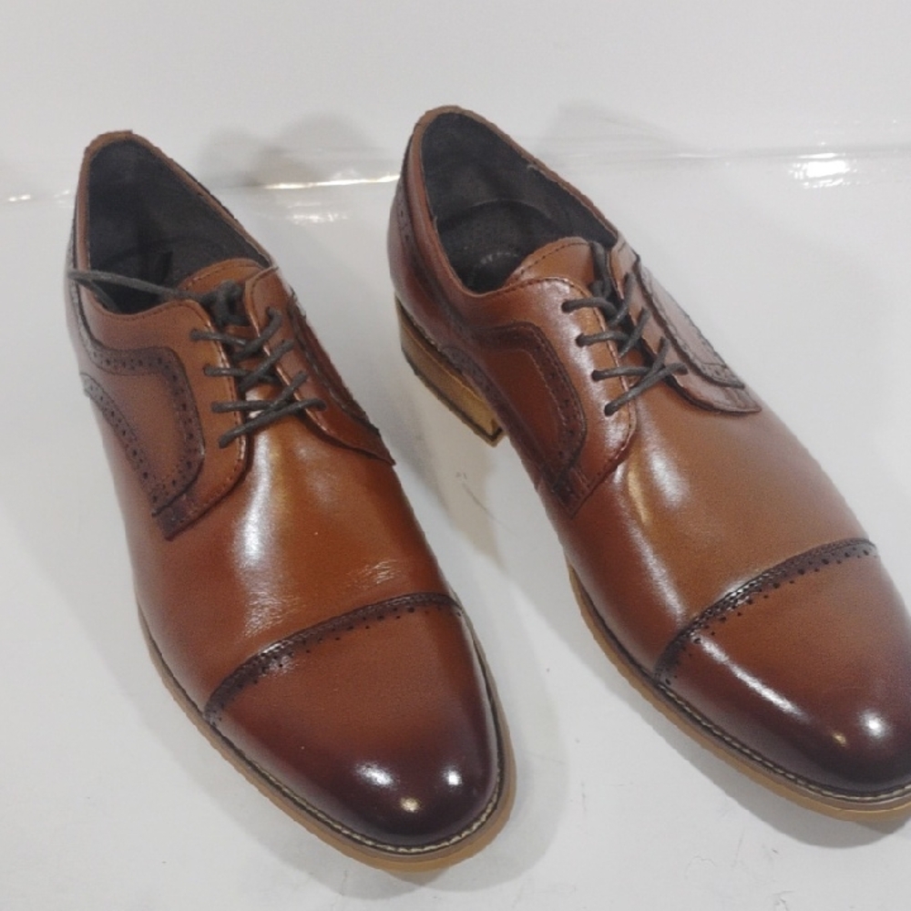 Stacy Adams Chestnut Cap Toe Derbys